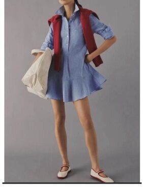 Tuckernuck Blue Chambray Callahan Shirt Dress Sizes S